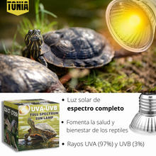 Bild im Galerie-Viewer laden, UVB 3.0 25W und 50W Lampe - Vollspektrum Sonnenlicht für Reptilien und Amphibien
