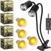 Bild im Galerie-Viewer laden, Set mit 4 UVB 3.0 25W und 50W Lampen + Lampenfassung
